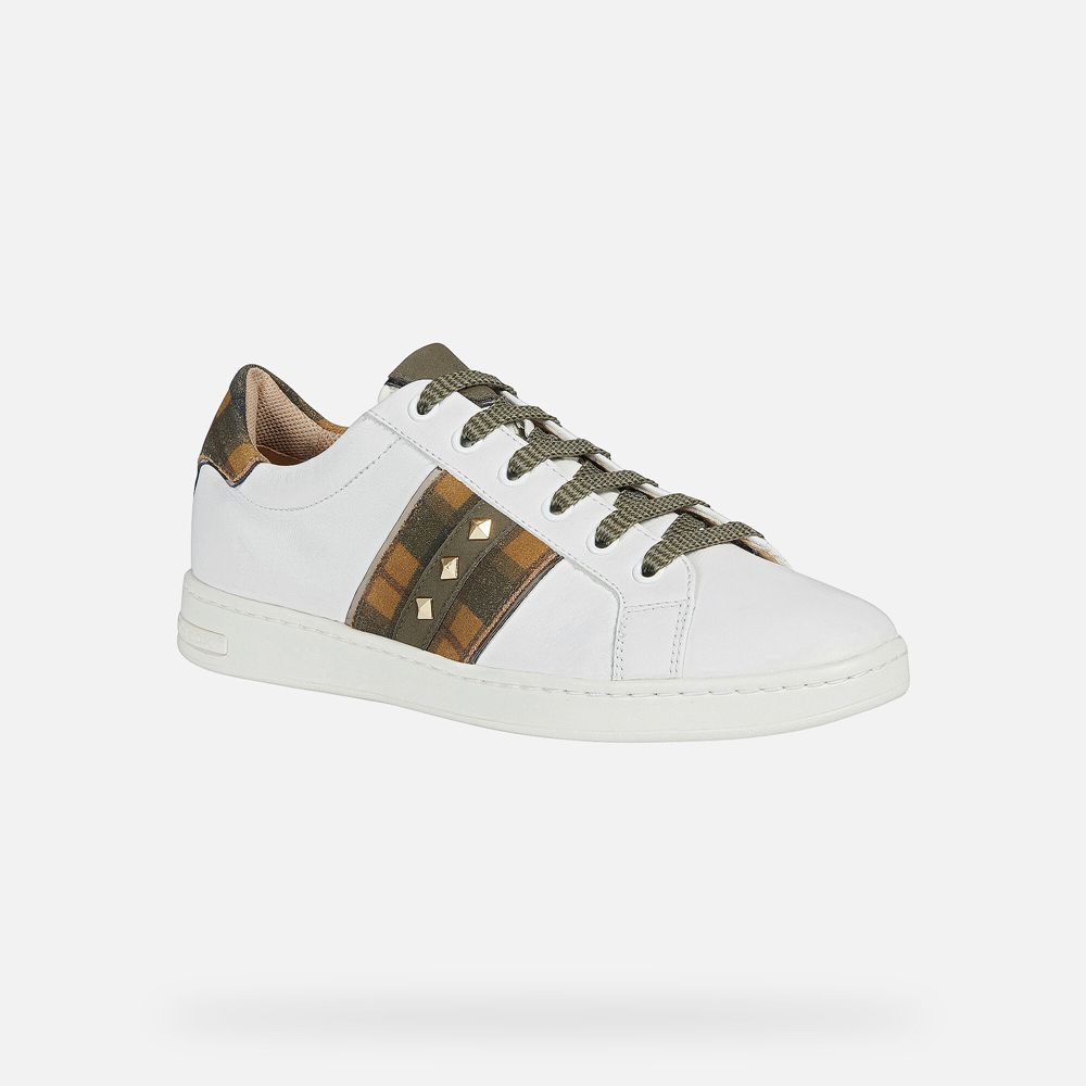 Geox Bayan Spor Ayakkabı Beyaz/Kahverengi - Jaysen - XTB-821973